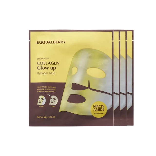 EQQUALBERRY Collagen Glow Up Hydrogel Mask set original in Kuwait
