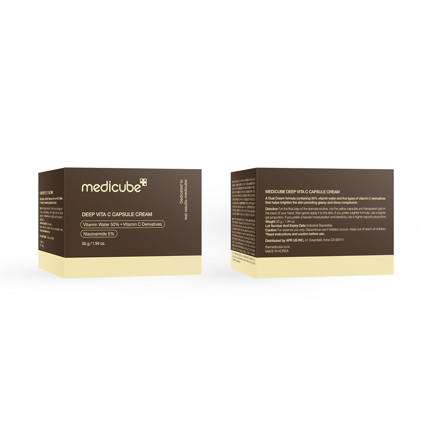 Medicube Vitamin C Moisturizer capsule texture and packaging Kuwait