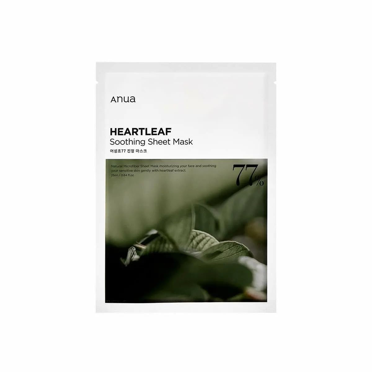 Anua Heartleaf 77% Soothing Sheet Mask, Leave-on Face Masks Anua Heartleaf 77% Soothing Sheet Mask, Leave-on Face Masks