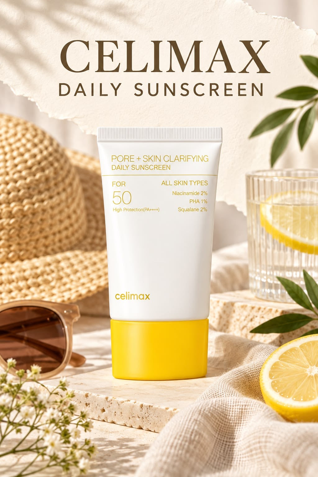 Celimax - Pore + Skin Clarifying Daily Sunscreen SPF 50