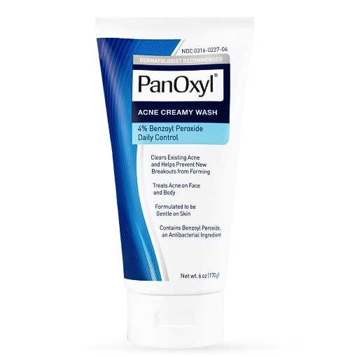 PanOxyl Acne Creamy Wash Benzoyl Peroxide 4% Daily Control