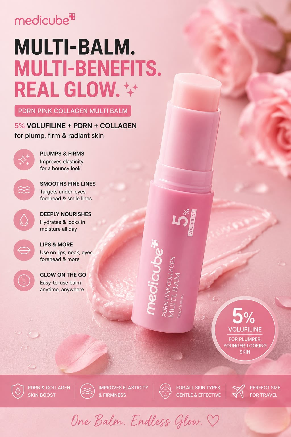 medicube - PINK COLLAGEN PDRN VOLUMIZING MULTI BALM