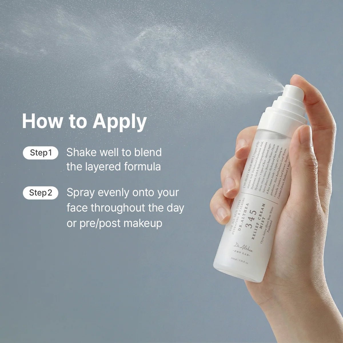 Dr.Althea cream mist with Centella Asiatica Panthenol and Rice Bran Water Kuwait
