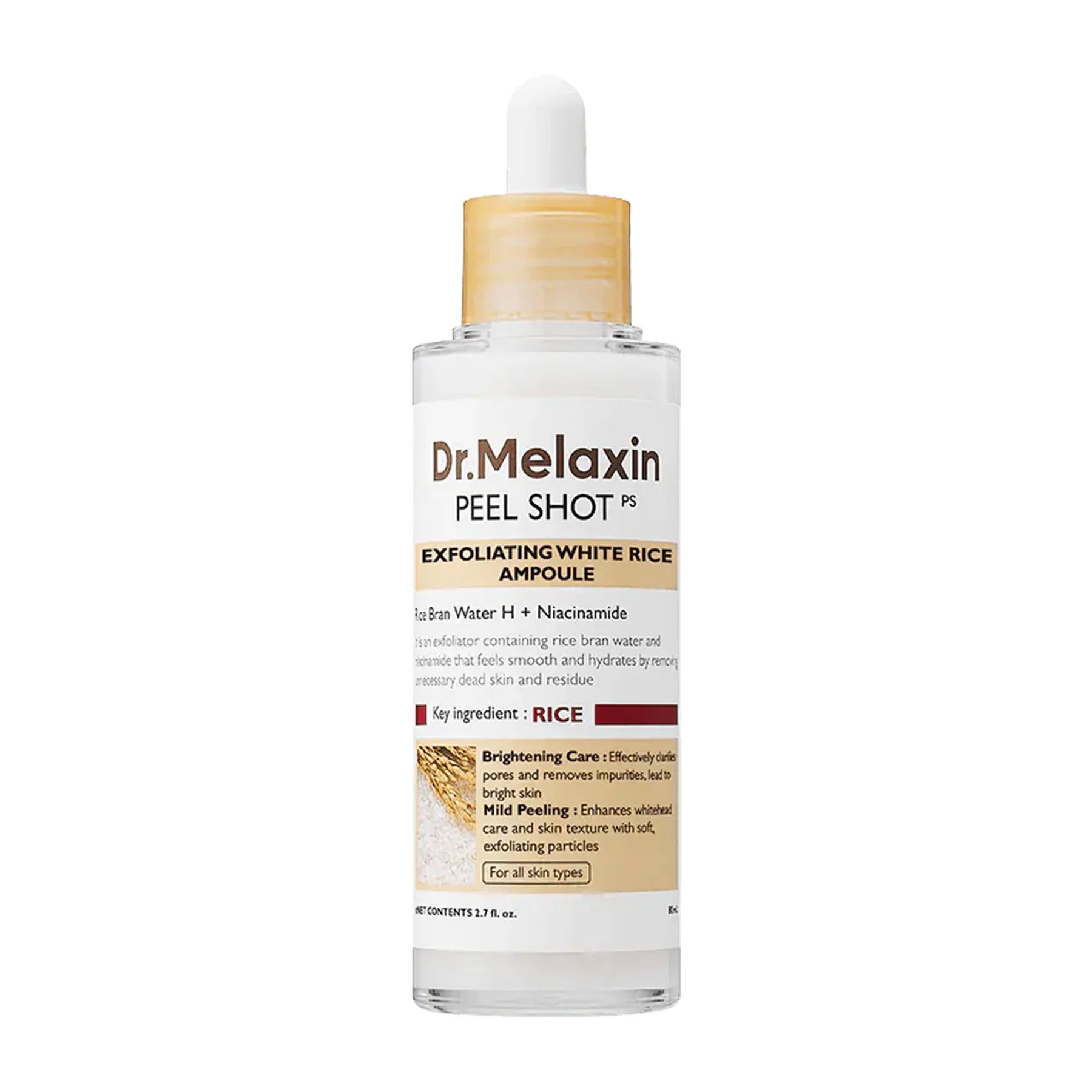 Dr.Melaxin Peel Shot Exfoliating White Rice Ampoule 80ml Kuwait