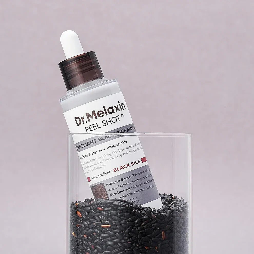 Dr.Melaxin Peel Shot glow black rice exfoliant Korean skincare Kuwait