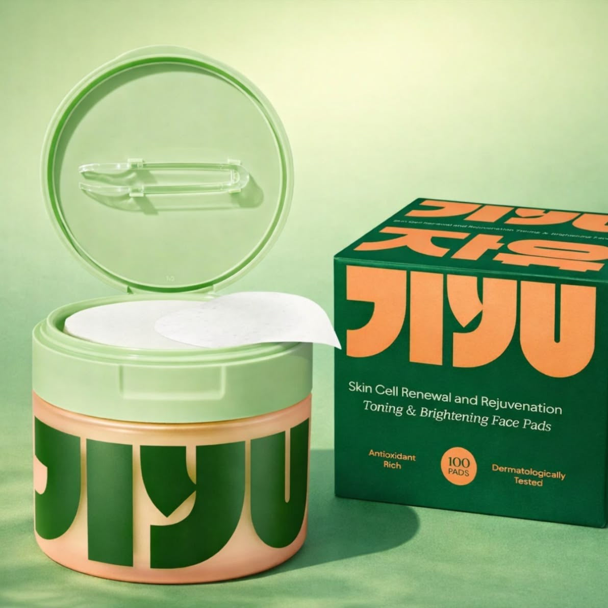 JIYU - Skin Cell Renewal and Rejuvenation Toning & Brightening Face Pads
