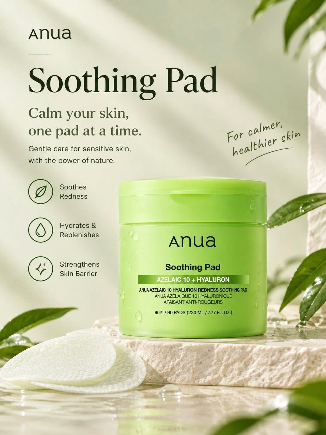 Anua - Azelaic 10 Hyaluron Redness Soothing Pad
