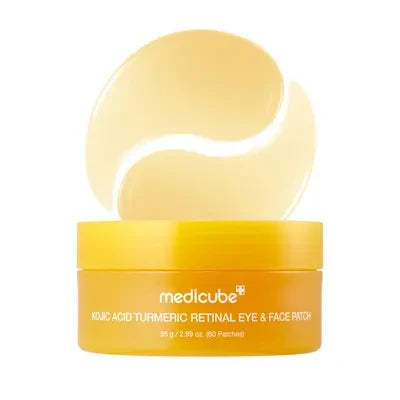 Medicube Kojic Acid Turmeric Retinal Eye Patch 60pcs – brightening eye patch Kuwait Skin Valet
