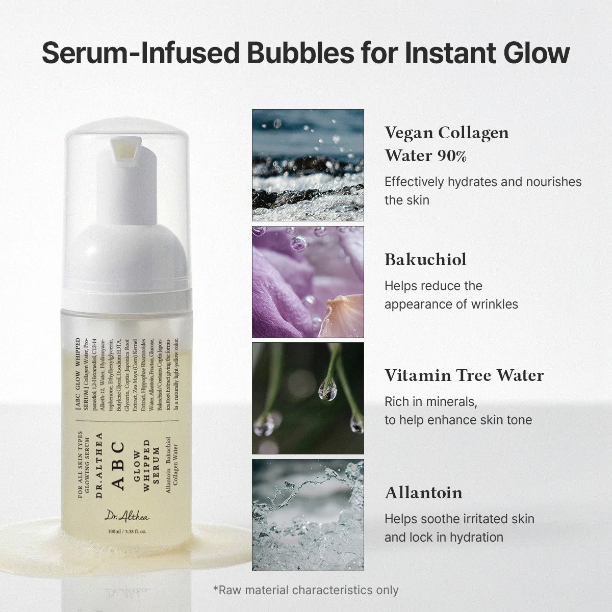 K-Beauty whipped glow serum with vitamin tree water allantoin and corn kernel extract Kuwait