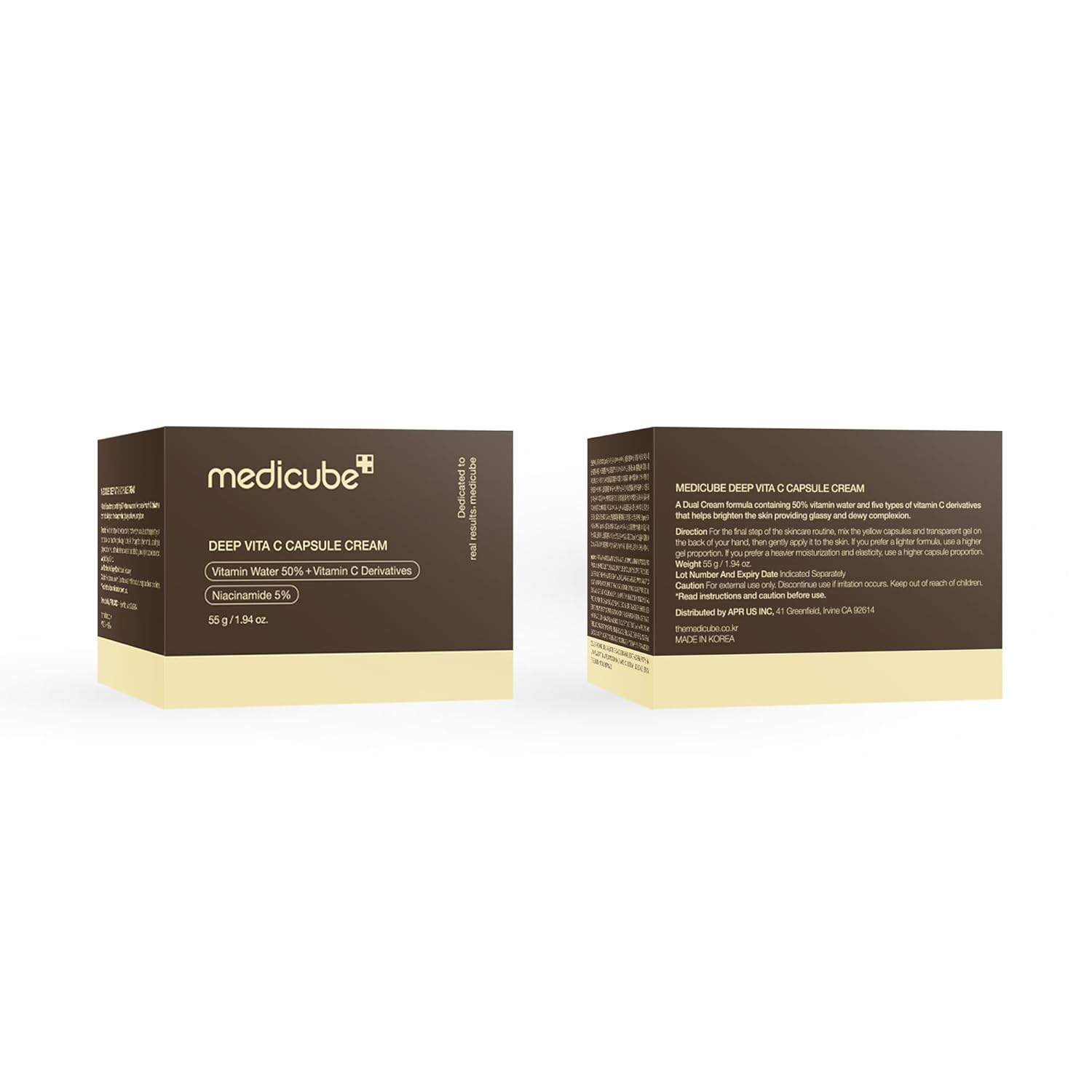 Medicube Vitamin C Moisturizer capsule texture and packaging Kuwait