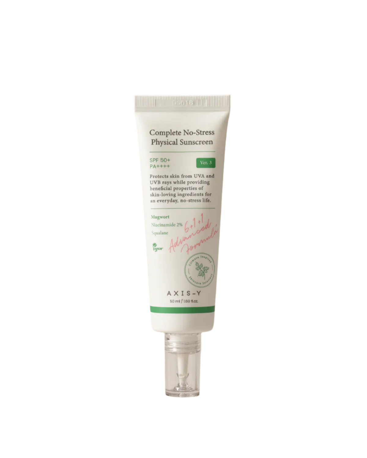 Buy AXIS-Y No-Stress Sunscreen SPF 50+ in Kuwait – lightweight, non-greasy formula for sensitive skin