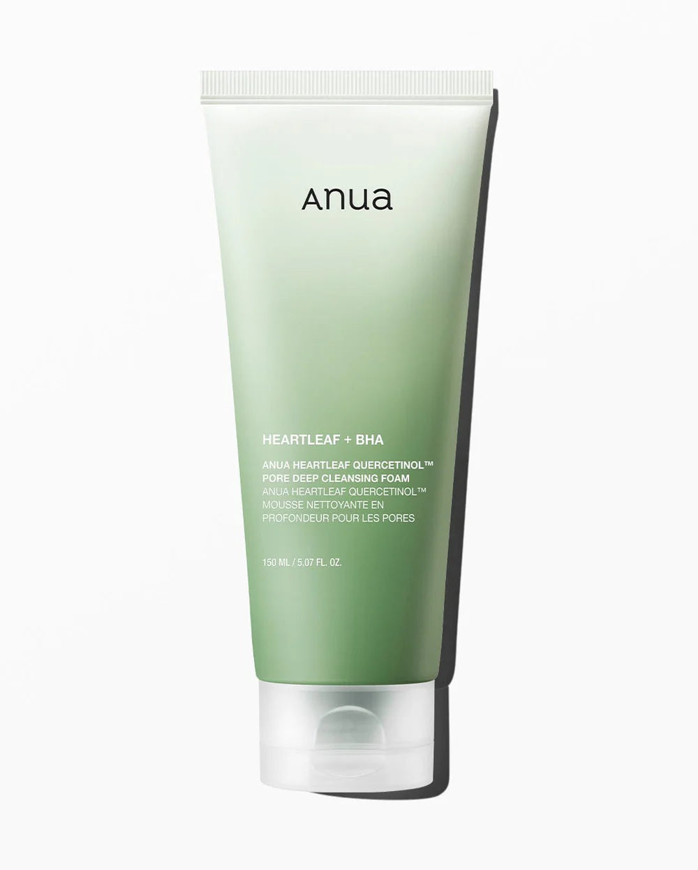 Anua - Heartleaf Quercetinol Pore Deep Cleansing Foam 150m , Facial Cleanser, for Double Cleansing, BHA, Hyaluronic Acid, Glycerin, Face Wash,Blackhead Remover