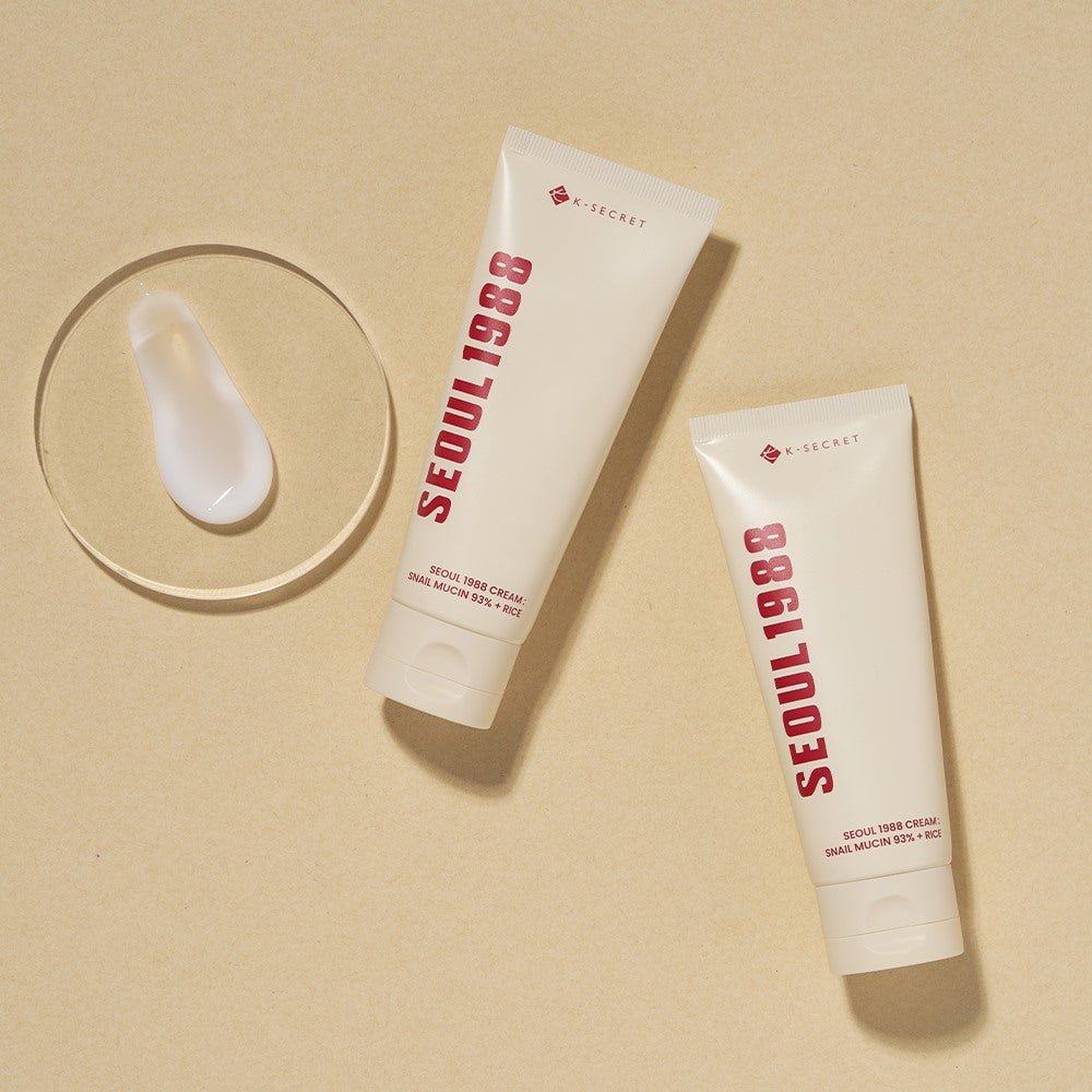 K-SECRET Seoul 1988 Cream: Snail Mucin 93% + Rice 100ml