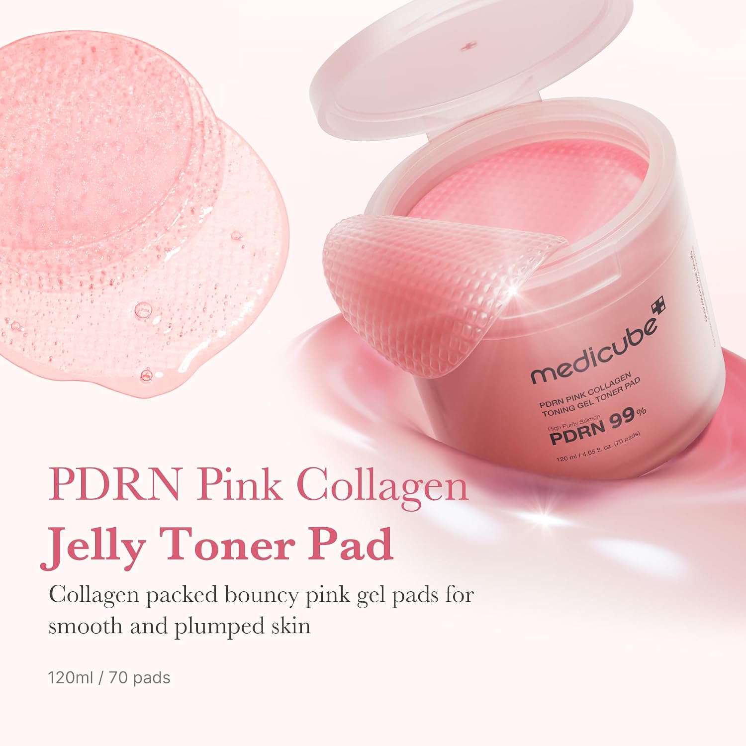 Medicube - PDRN Pink Collagen Gel Toner Pad