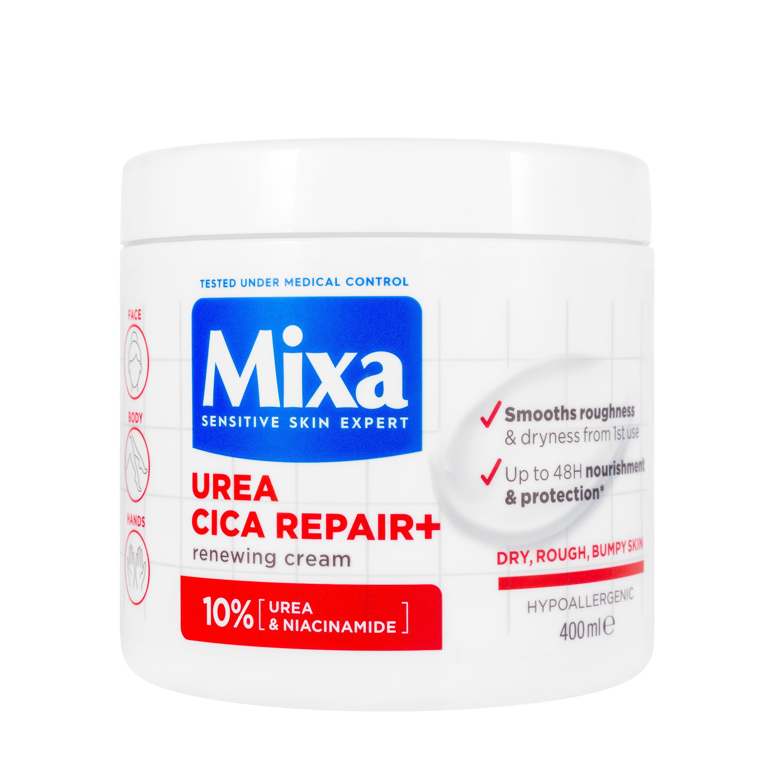 Mixa - Urea Cica Repair Smoothing Cream