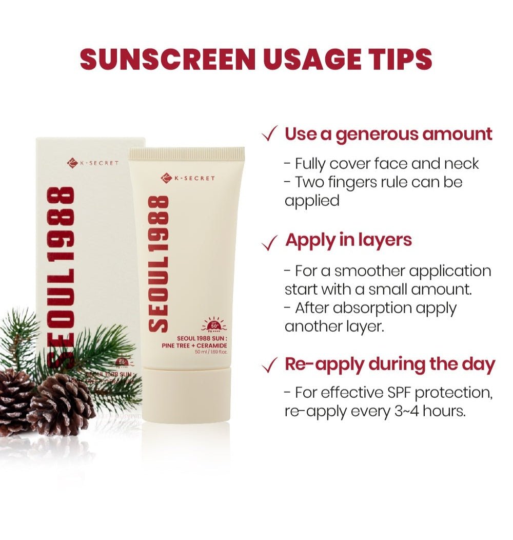 K-SECRET Seoul 1988 Sun: Pine Tree + Ceramide (50ml)