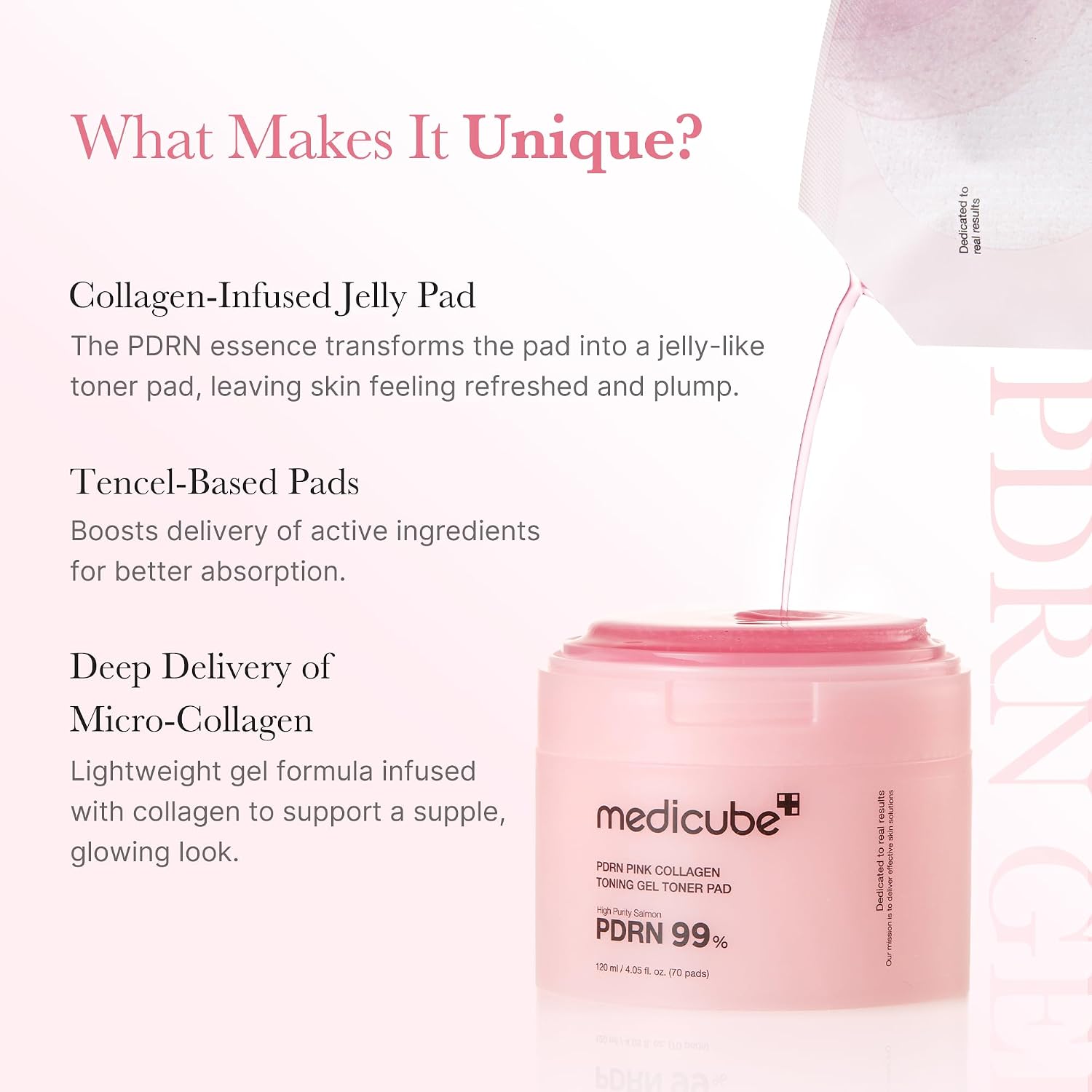Medicube - PDRN Pink Collagen Gel Toner Pad