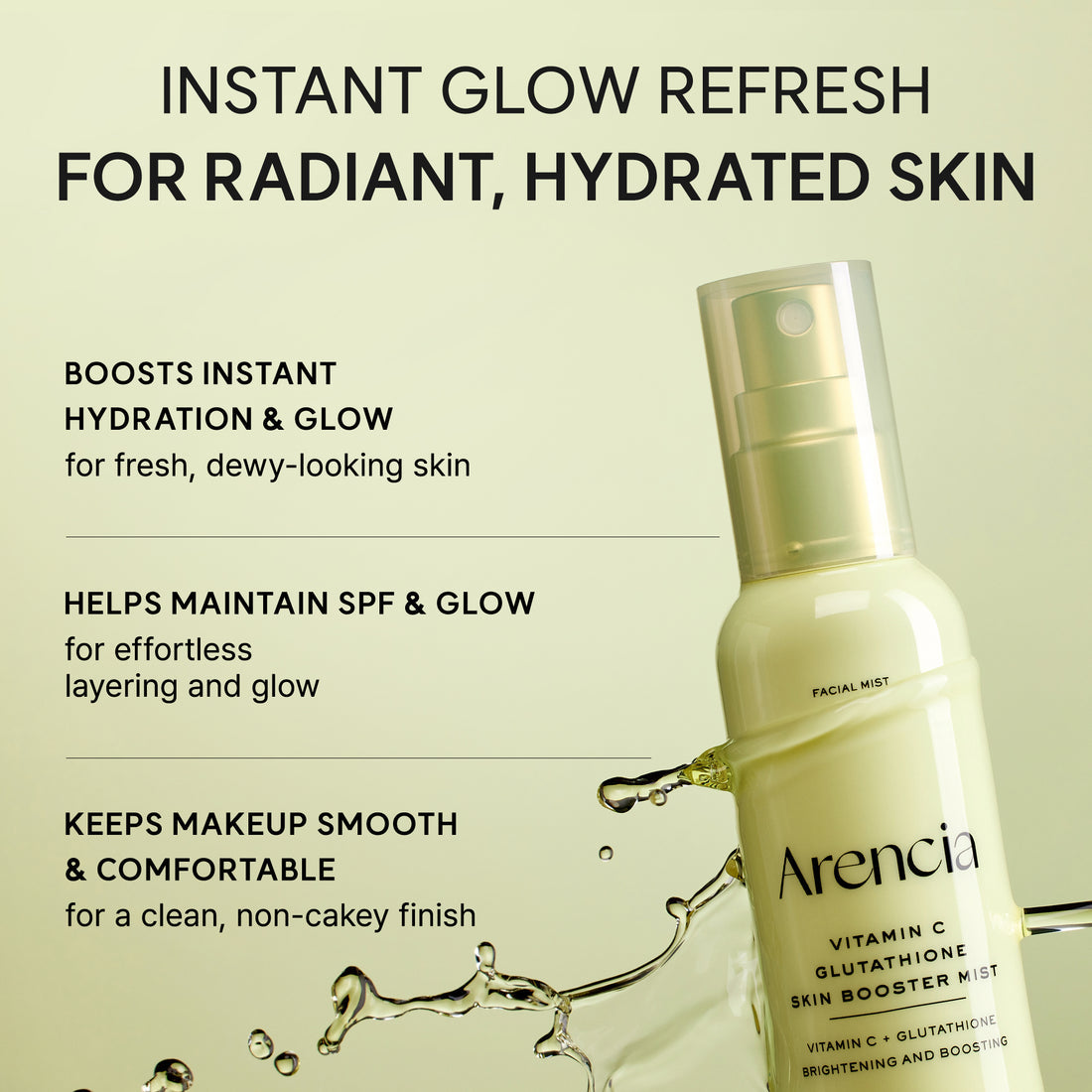 Arencia - Vitamin C Glutathione Skin Booster Mist