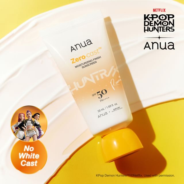 anua zero cast sunscreen